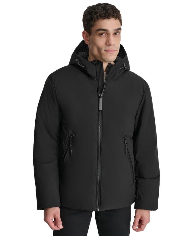 Dkny Mens Hooded Full-Zip Jacket Product Image