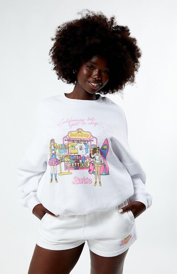 Barbie Women's Surf N' Shop Crew Neck Sweatshirt Product Image