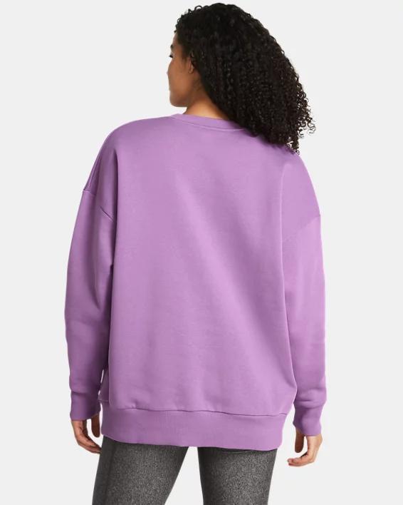 Women's UA Rival Fleece Oversized Crew Product Image