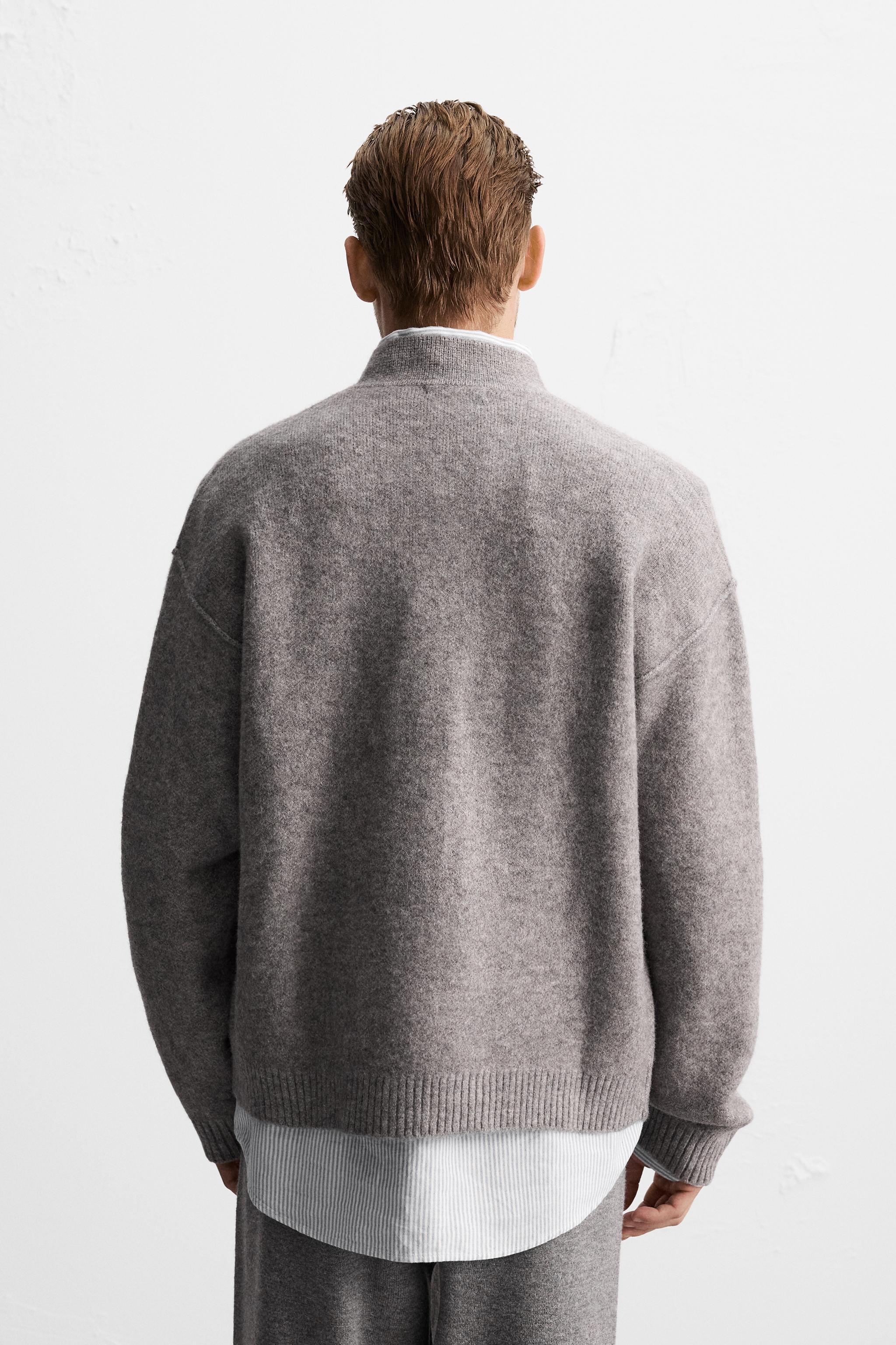 ZIPPERED KNIT JACKET Product Image