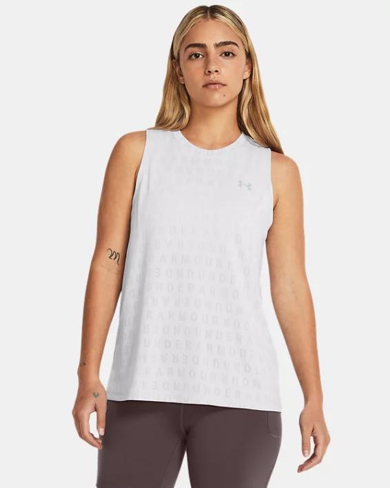 Women's UA Tech™ Wordmark Jacquard Tank Product Image