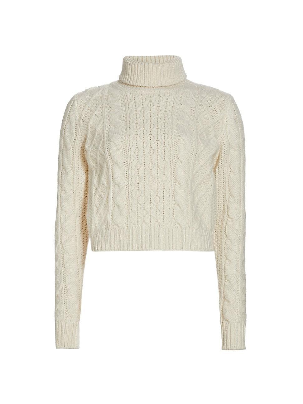 Womens Andrina Cable-Knit Turtleneck product image