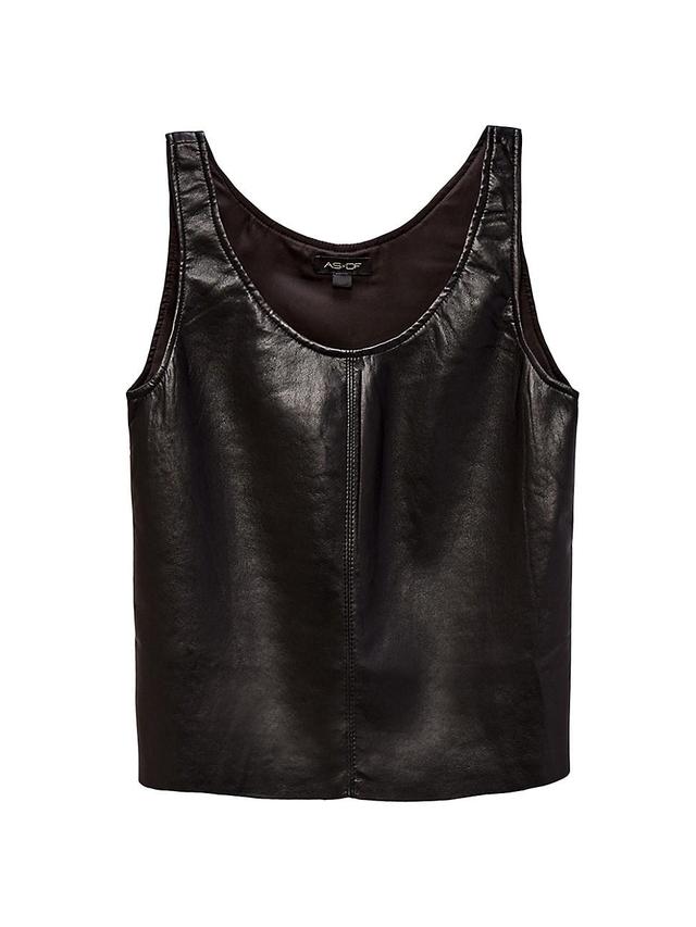 Womens Port Elizabeth Recycled Leather Tank - Black - Size Small Product Image