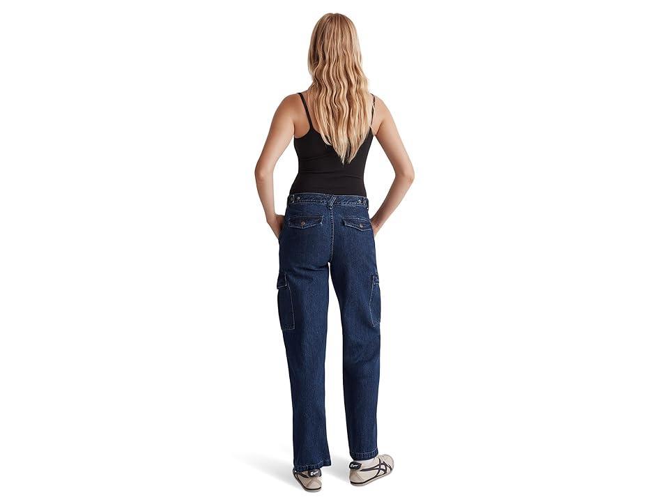 Madewell Low-Slung Straight Cargo Jeans in Martindale Wash (Martindale) Women's Jeans Product Image