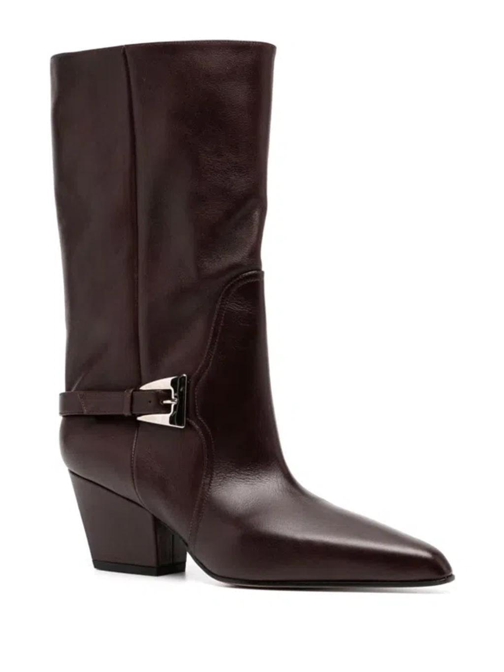 Jane Buckle Midcalf Western Boot Product Image