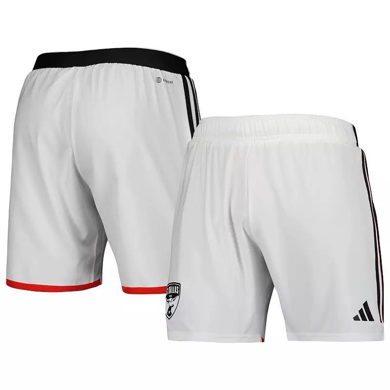 Mens adidas White FC Dallas 2023 Away AEROREADY Authentic Shorts Product Image