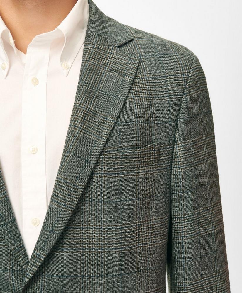 Slim Fit Checked Sport Coat in Hopsack Wool Product Image