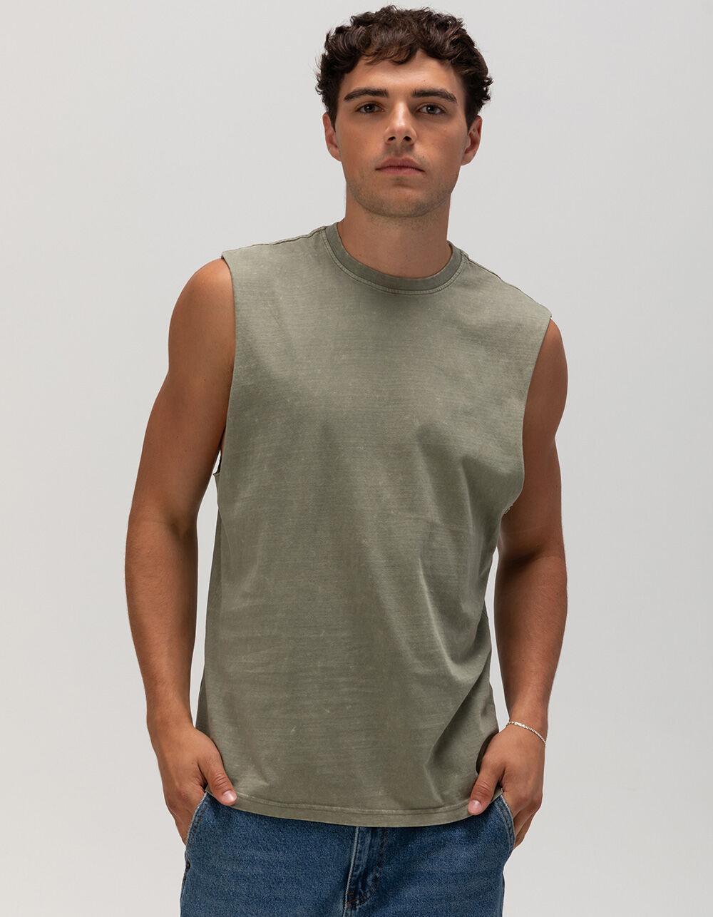 RSQ Mens Acid Wash Muscle Tee Product Image