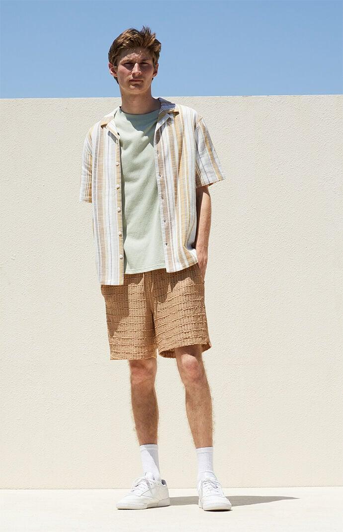 Men's Textured Shorts - Product Image