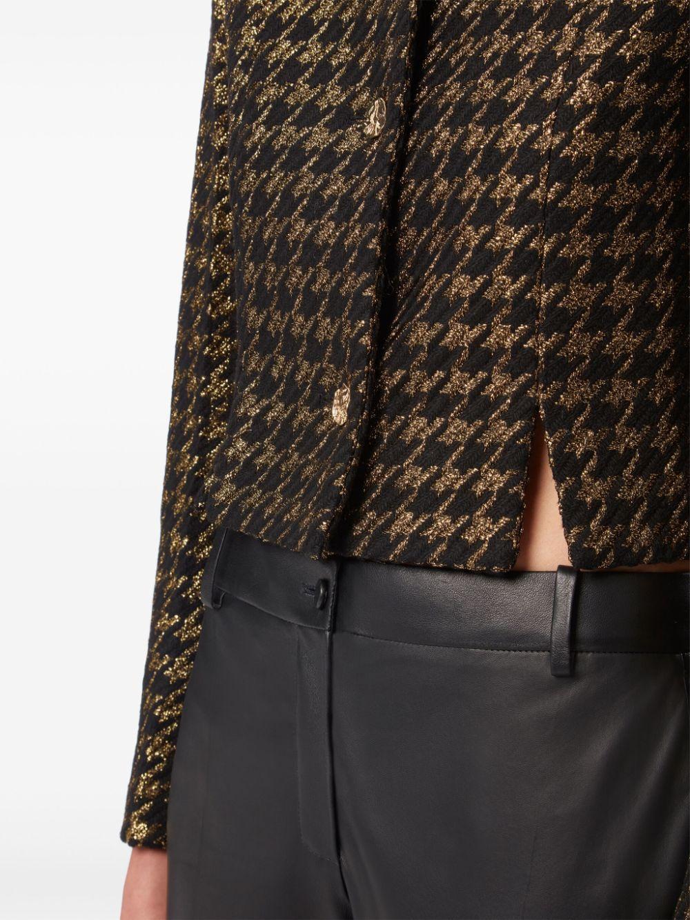 houndstooth cropped jacket Product Image