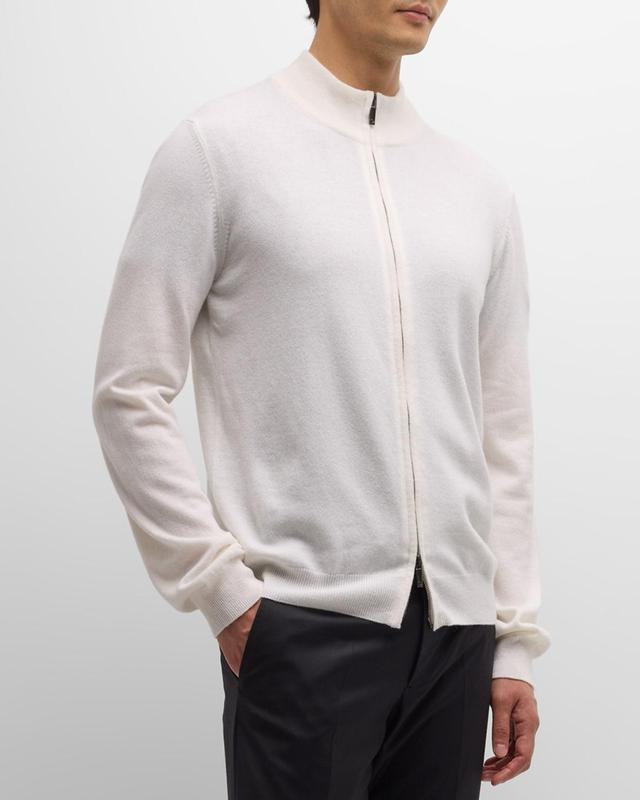 Mens Full-Zip Cashmere Cardigan Product Image