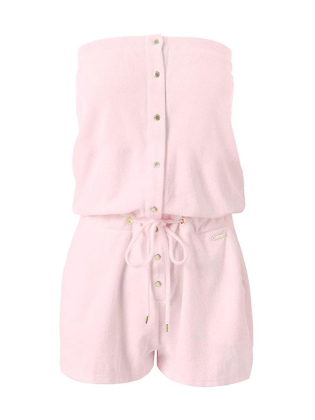 Womens Venus Terry Strapless Romper Product Image