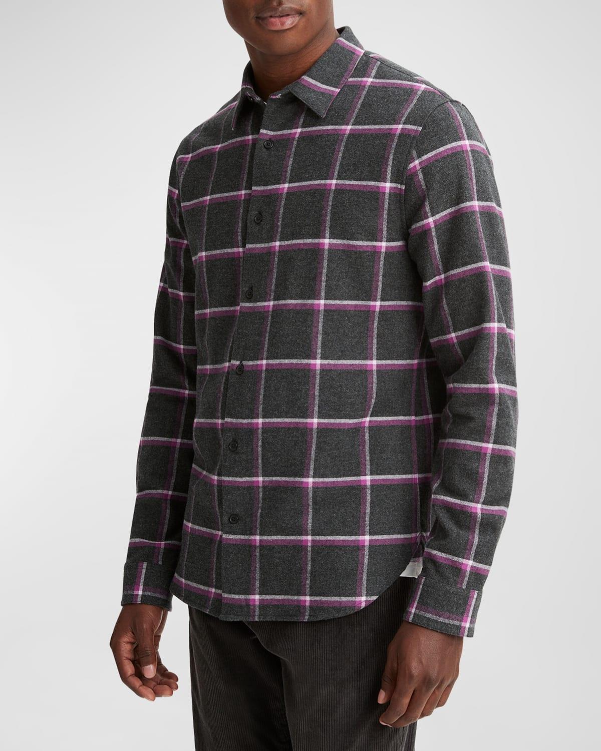 Vince Skipton Plaid Flannel Button-Up Shirt Product Image