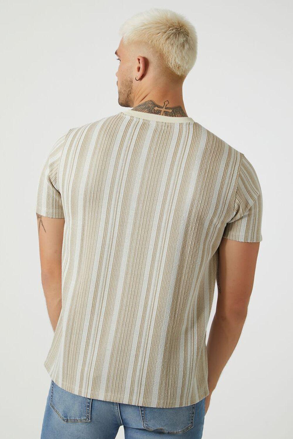 Striped Contrast Crew Tee | Forever 21 Product Image