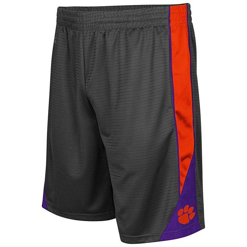 Mens Colosseum Clemson Tigers Turnover Shorts Grey Product Image