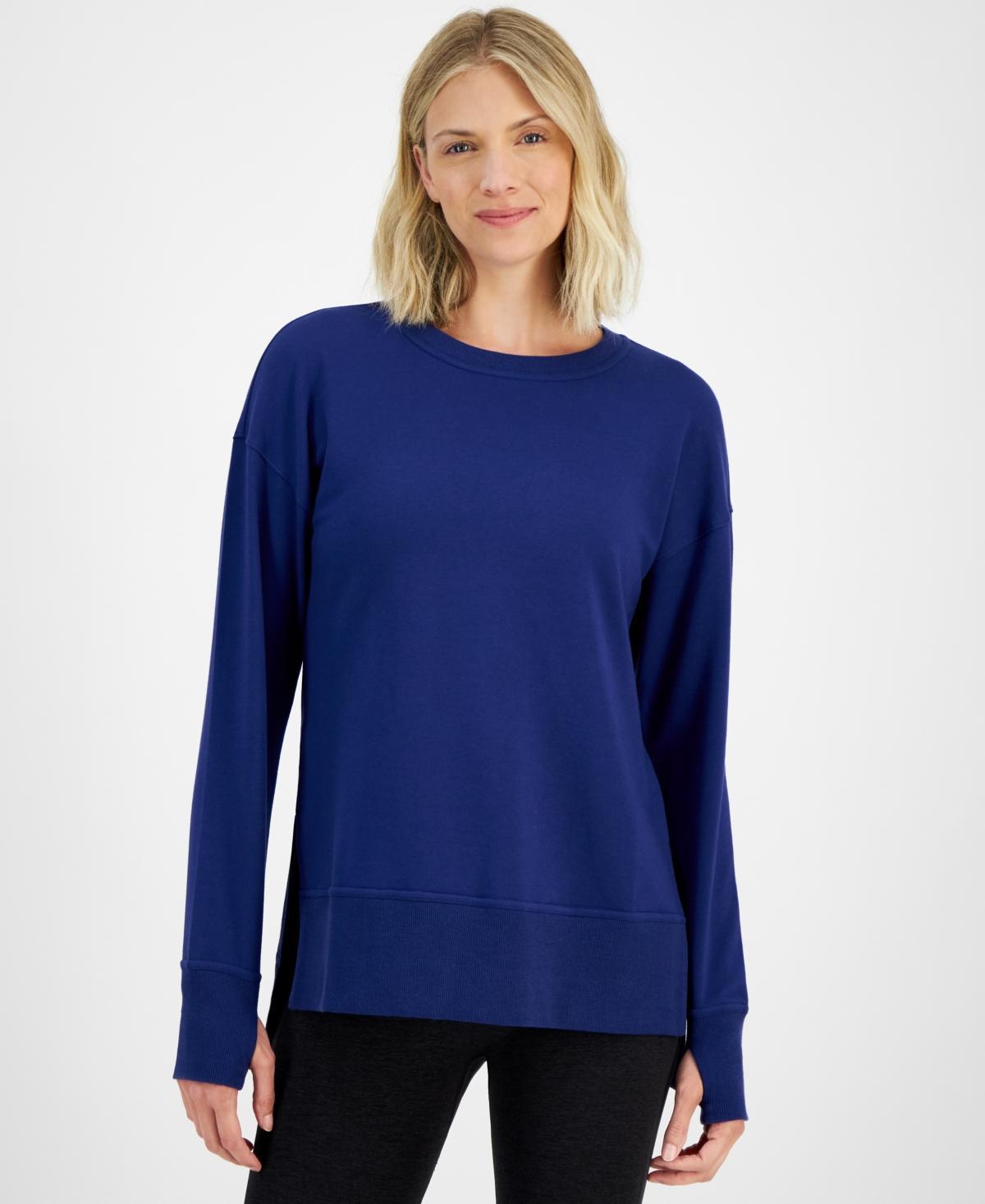 Id Ideology Womens Comfort Crewneck Long-Sleeve Tunic Top, Created for Macys Product Image