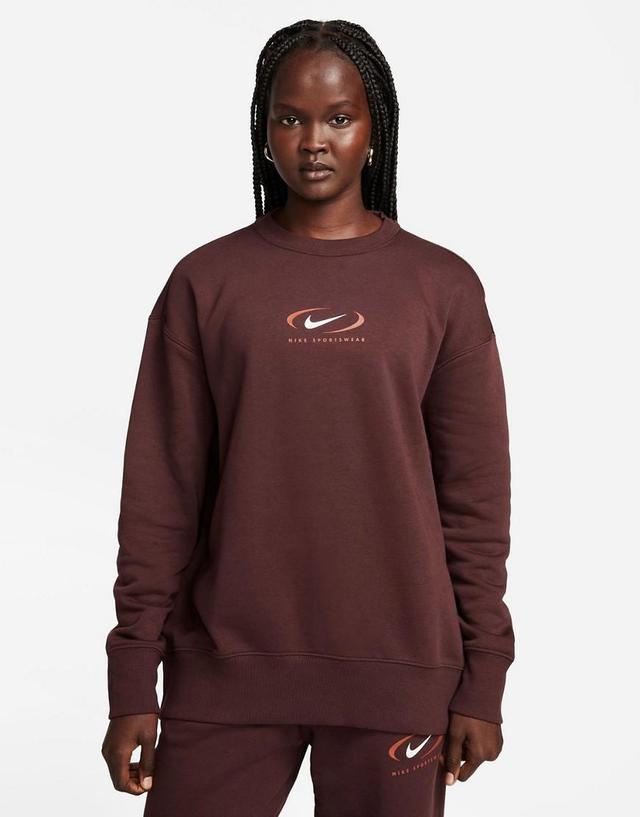 Women's Nike Sportswear Phoenix Fleece Oversized Crew-Neck Sweatshirt Product Image