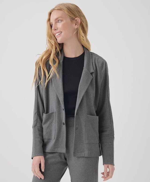 Womens Airplane Relaxed Blazer 3XL Product Image