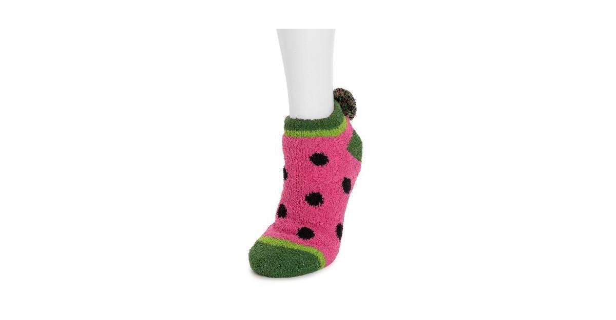 Womens MUK LUKS Footie Slipper Socks Product Image