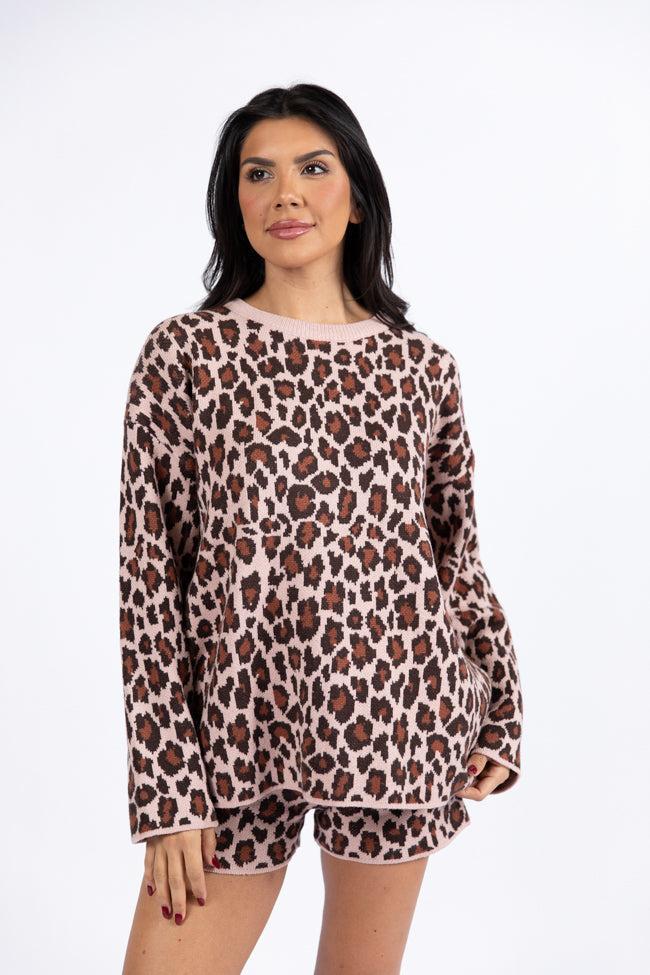 Sign Of The Times Leopard Striped Sweater Set FINAL SALE Product Image