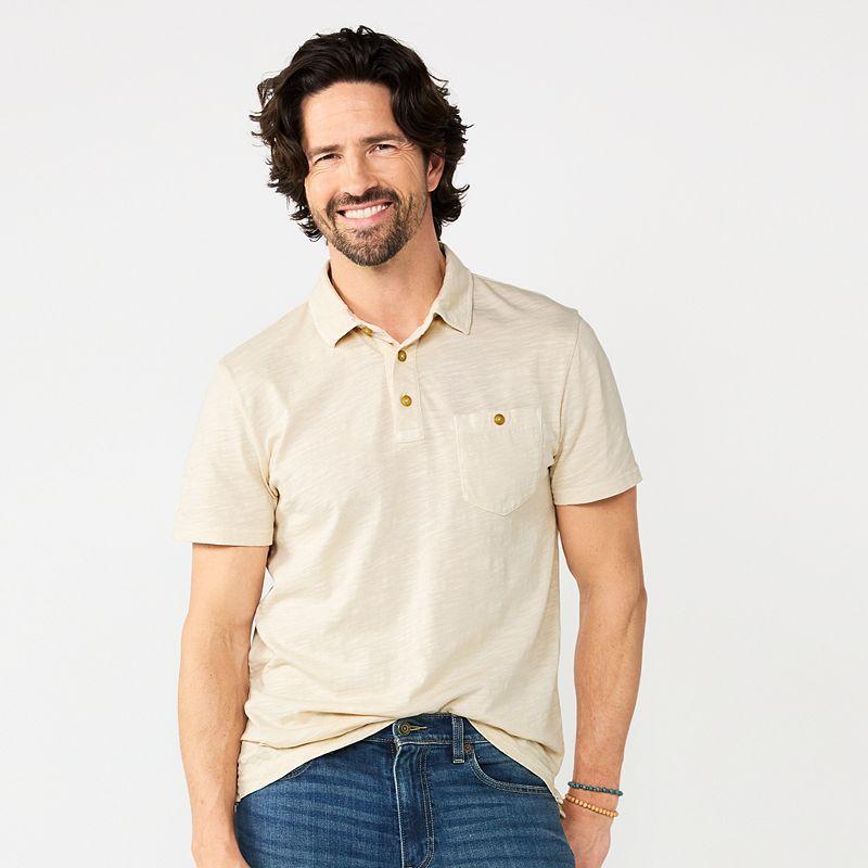 Mens Sonoma Goods For Life Everyday Polo Paradise Brown Product Image