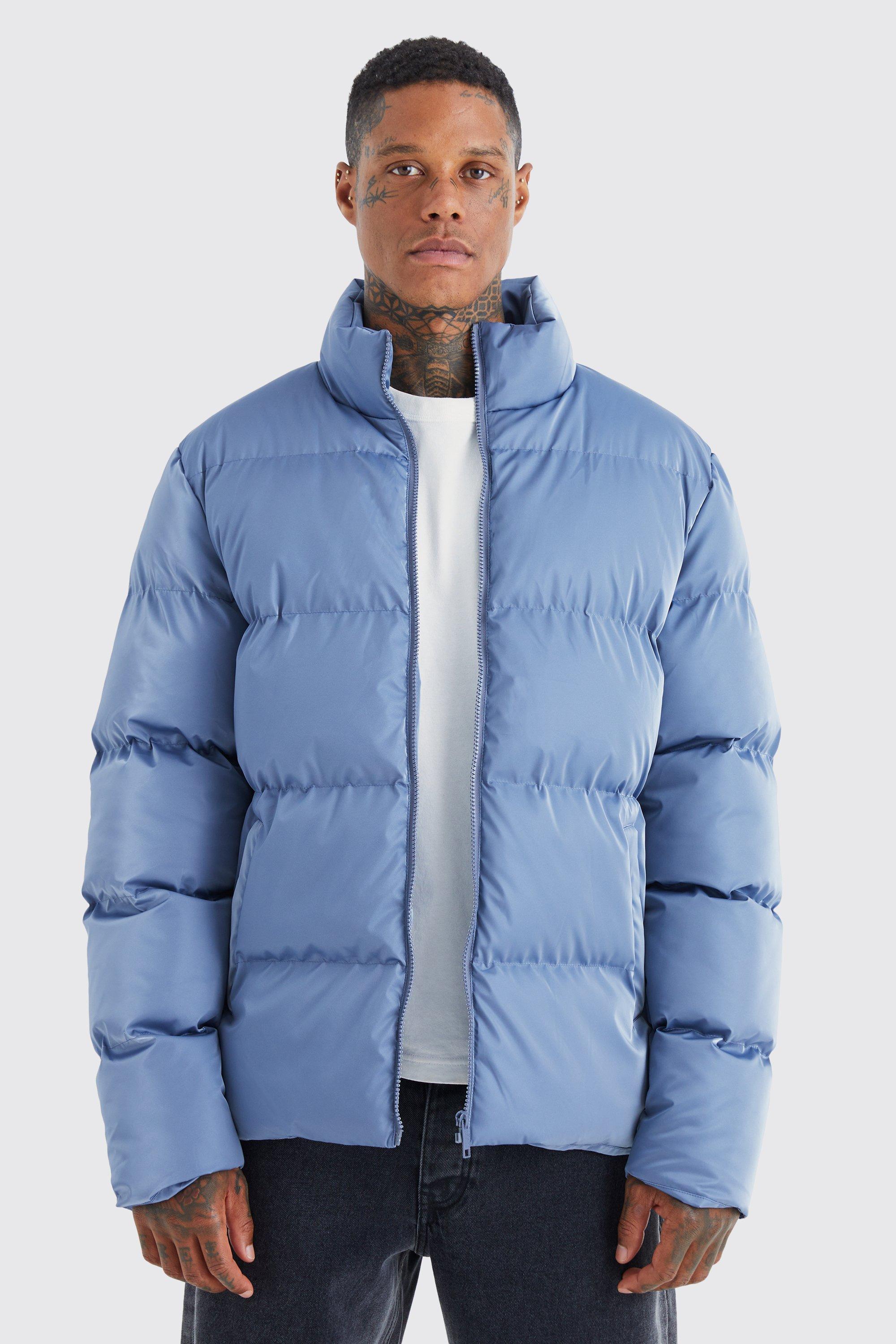 Oversized Soft Sheen Nylon Puffer | boohooMAN USA Product Image