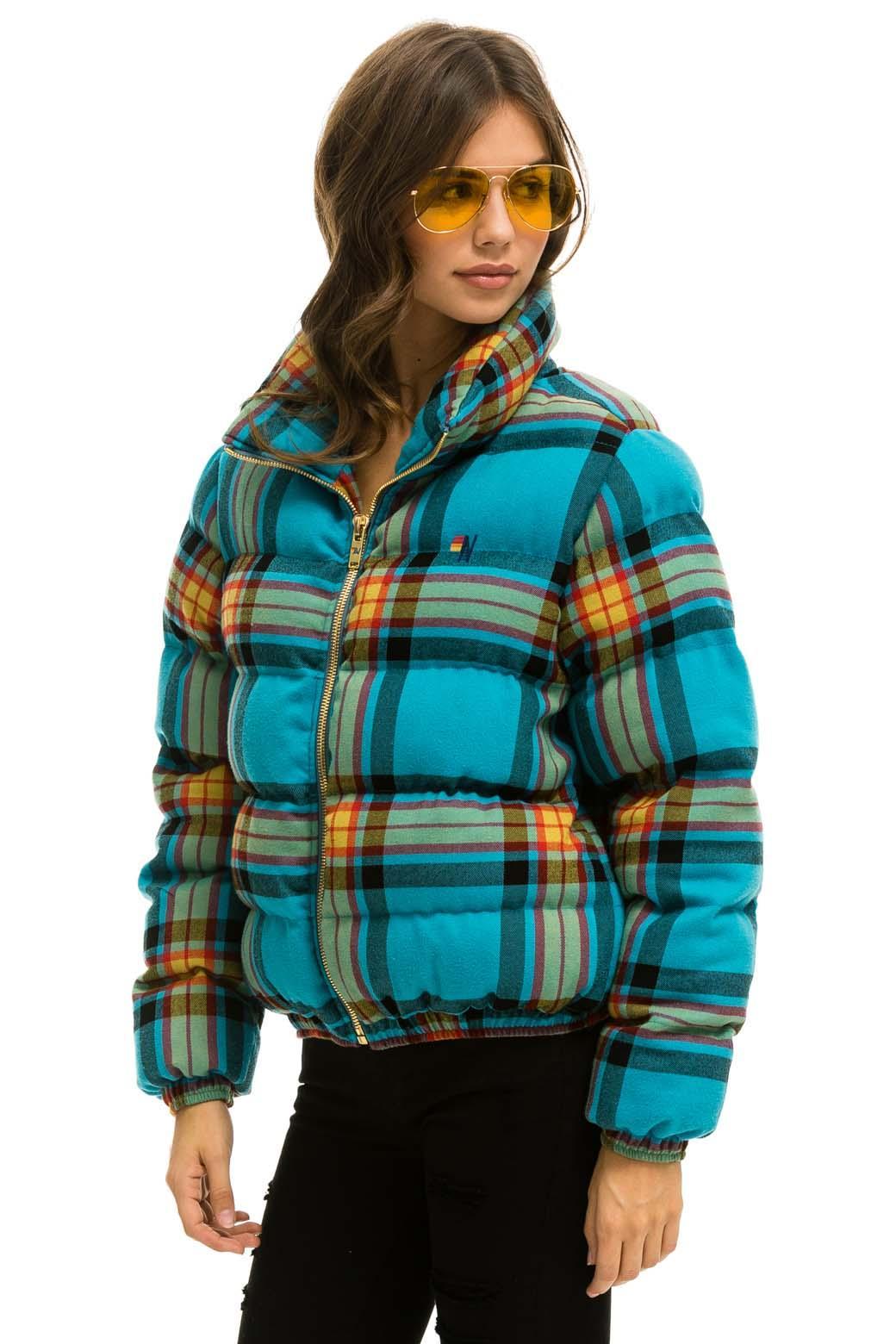 APRES PLAID PUFFER JACKET - JACKSON PLAID Female Product Image