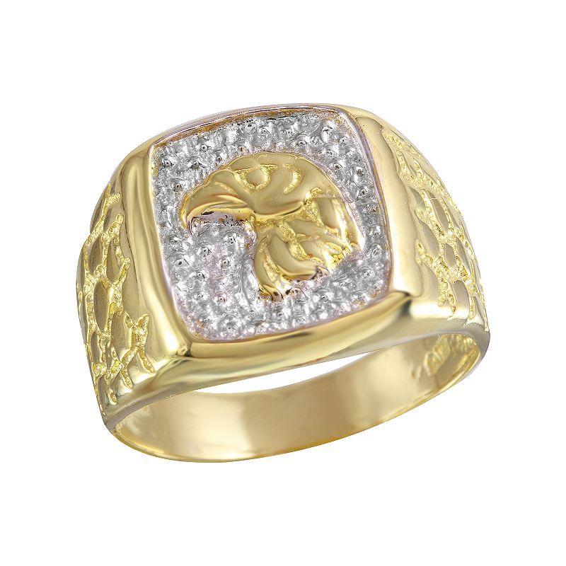 Mens 10k Gold Eagle Ring Product Image