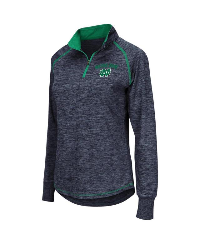 Womens Colosseum Notre Dame Fighting Irish Bikram Raglan Quarter-Zip Top Product Image