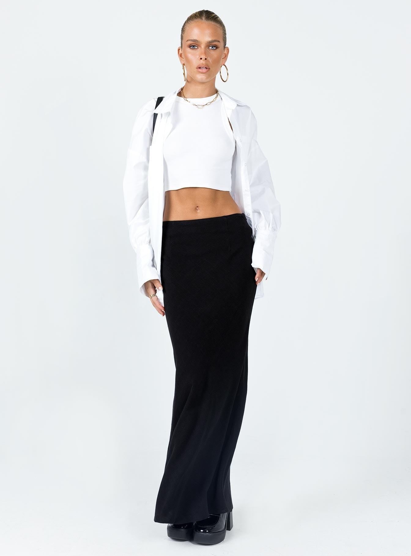 Jodie Maxi Skirt Black Product Image