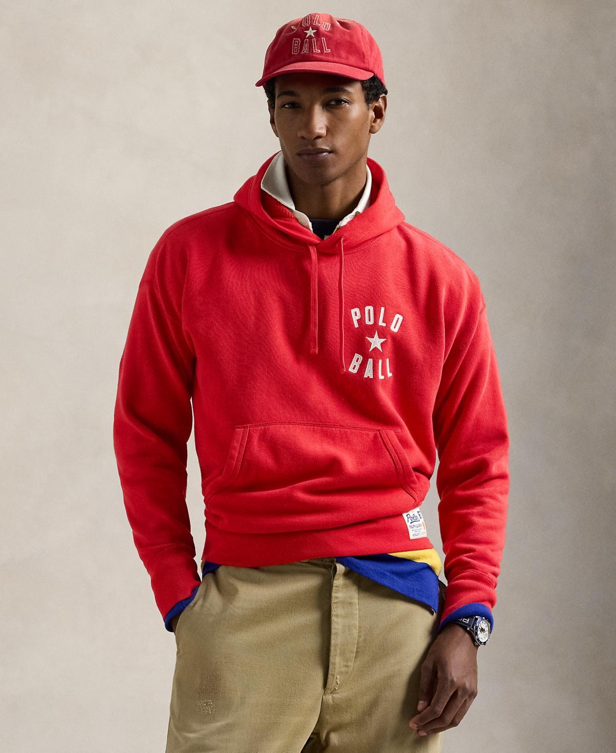 POLO RALPH LAUREN Men's Vintage-fit Polo Ball Fleece Hoodie In Red Product Image