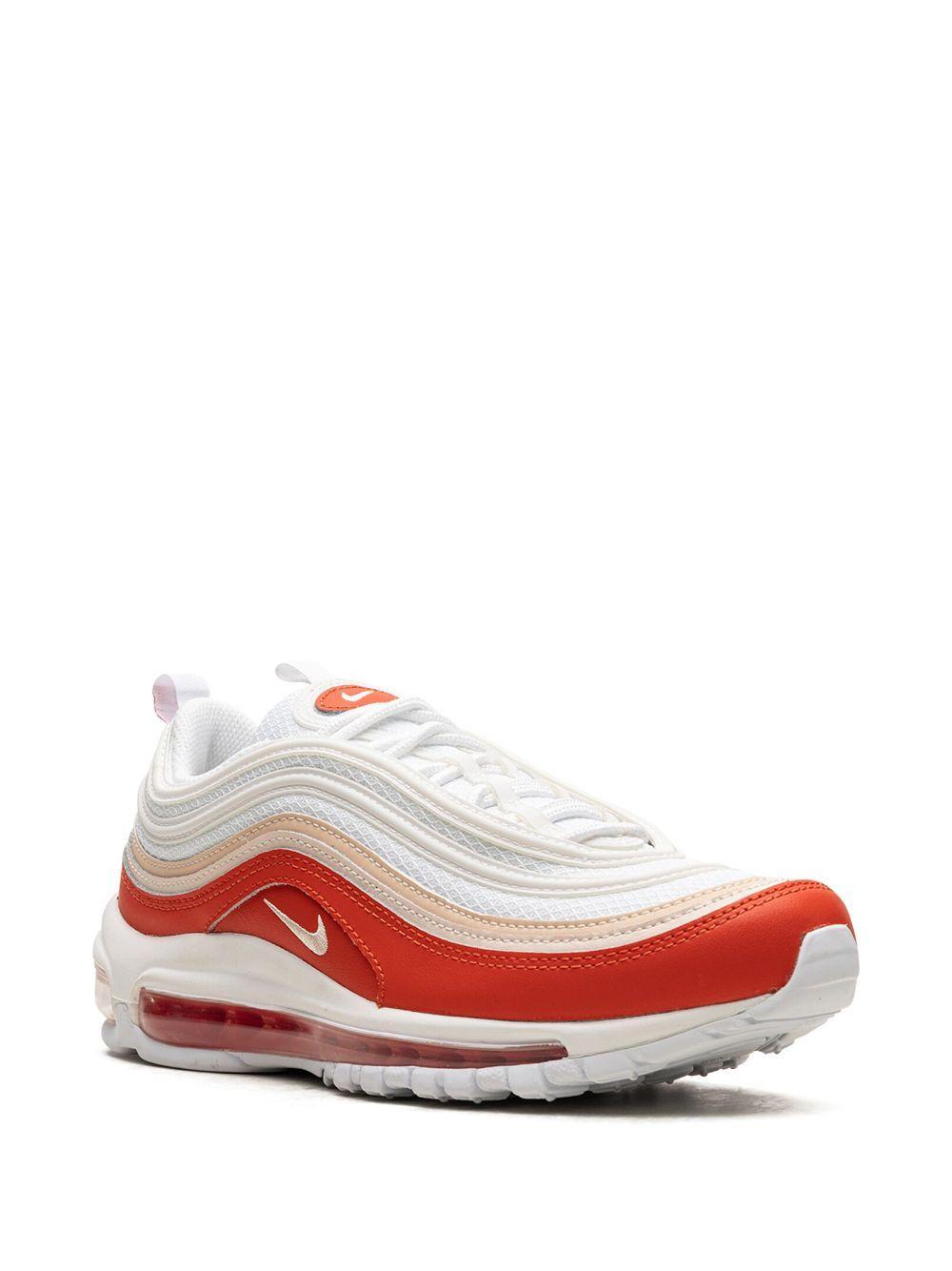 NIKE Air Max 97 "picante Red" Sneakers In White Product Image