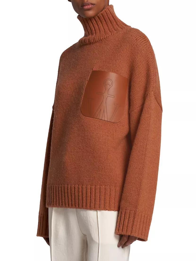 Leather Patch Pocket Sweater Product Image