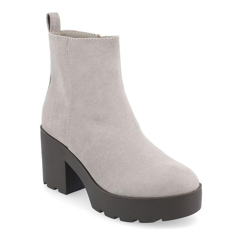 Journee Collection Cassidy Womens Tru Comfort Foam Round Toe Booties Med Beige Product Image