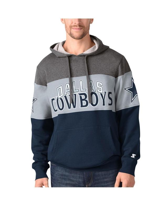 Mens Starter Charcoal Dallas Cowboys Extreme Pullover Hoodie Product Image