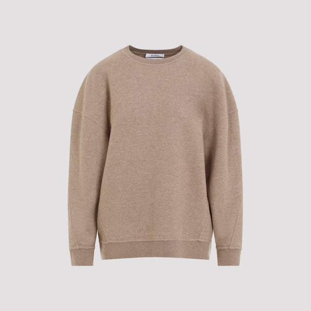 MAX MARA Elvira Wool Blend Jersey Sweatshirt In Brown Product Image