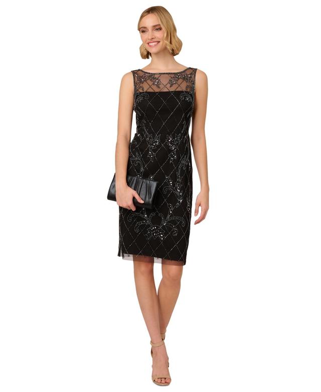 Women's Bead-Embellished Sheath Dress Product Image