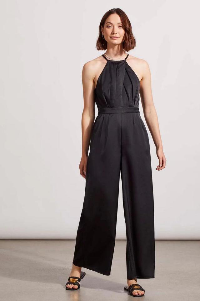 Halterneck Jumpsuit with Collar Accents Product Image