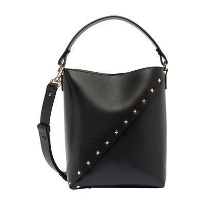 Small Rockstud Wispy Bucket Bag In Black Product Image