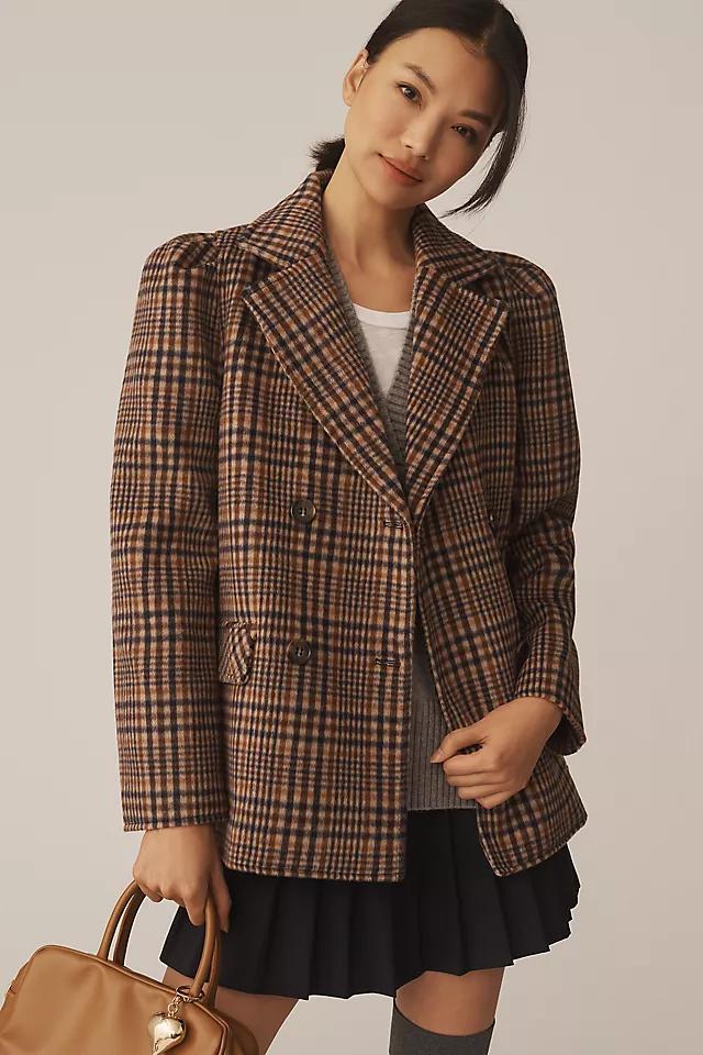 Maeve Puff-Sleeve Wool-Blend Blazer Product Image