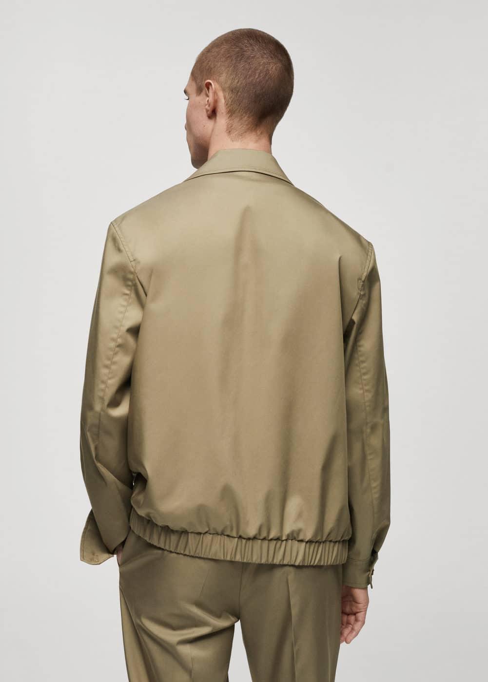 MANGO MAN - Bomber jacket with zip khakiMen Product Image