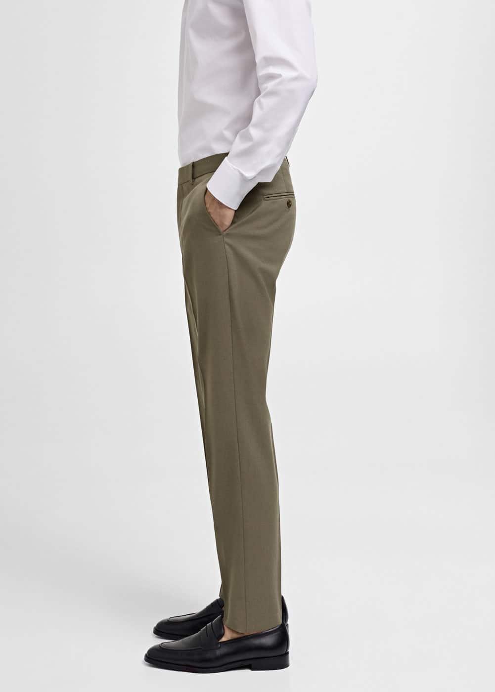 MANGO MAN - 100% virgin wool slim-fit suit pants pastel greenMen Product Image