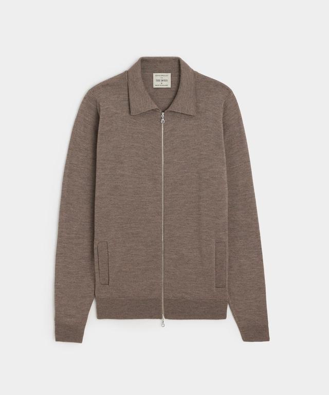 John Smedley Alston Merino Wool Zip-Up Product Image