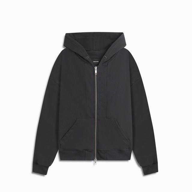 surplus zip hoodie / washed black Product Image