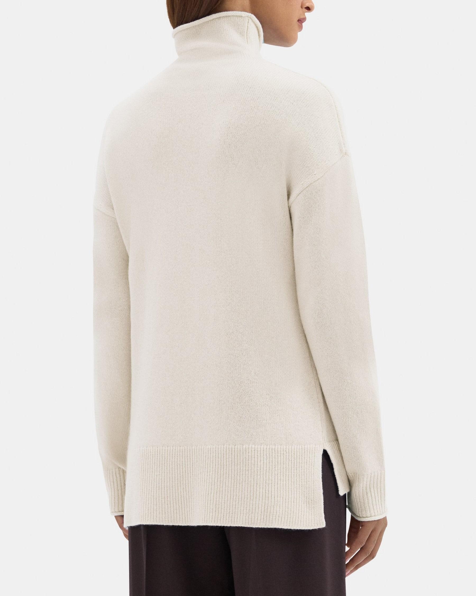 Slouchy Turtleneck Sweater in Cashmere Product Image