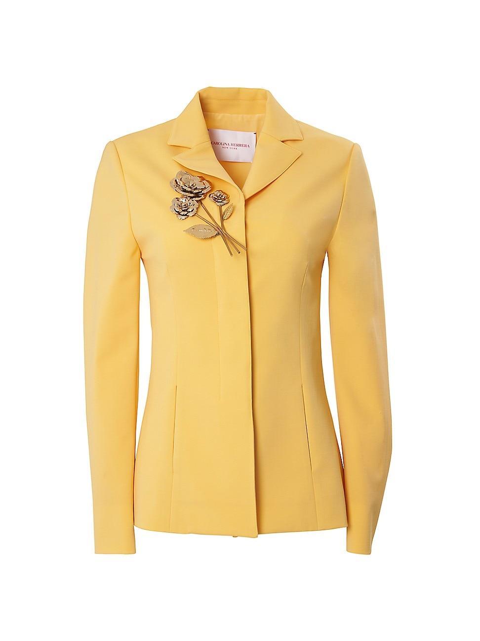 Womens Wool-Blend Snap-Front Jacket Product Image