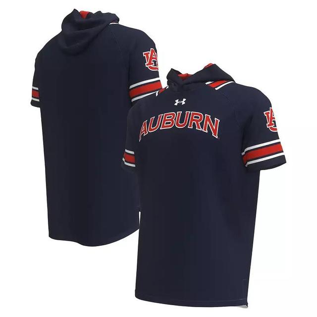 Mens Under Armour Auburn Tigers Shooter Raglan Hoodie T-Shirt Blue Product Image