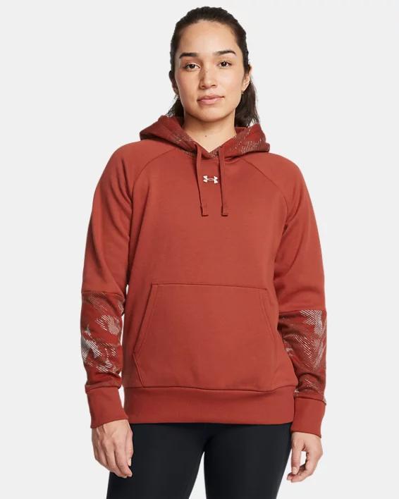 Womens UA Rival Fleece Blocked Hoodie Product Image