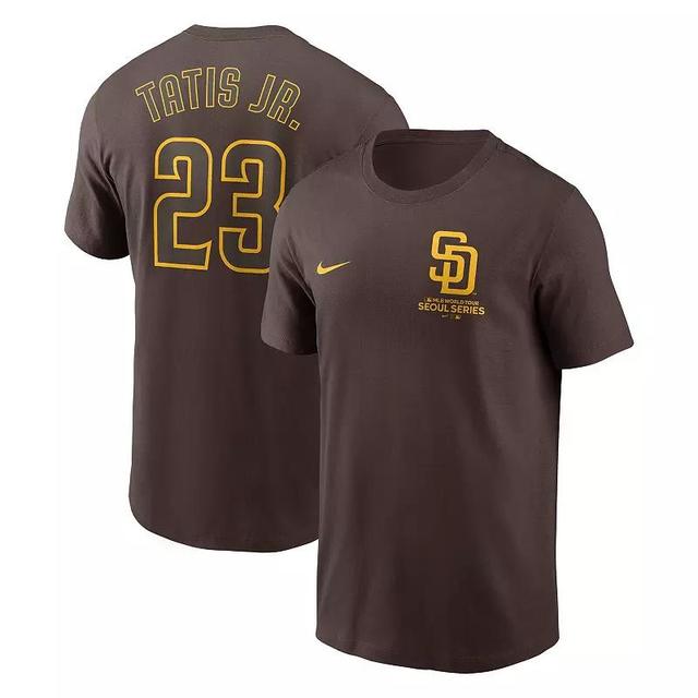 Mens Nike Fernando Tatis Jr. San Diego Padres 2024 MLB World Tour Seoul Series Name & Number T-Shirt Product Image