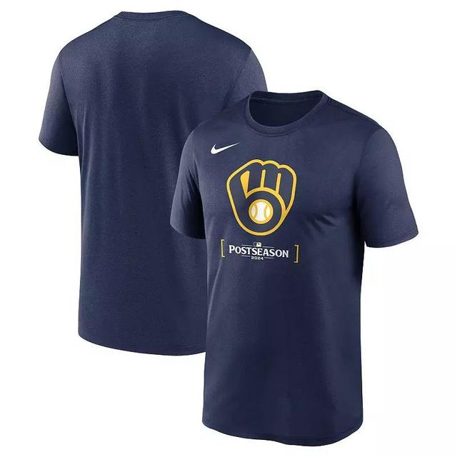 Mens Nike Milwaukee Brewers 2024 MLB Postseason Authentic Collection Legend T-Shirt Blue Product Image